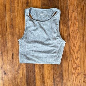 Zyia Gray Crop Tank XS